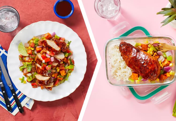 BBQ Chicken and Sweet Potato Salad